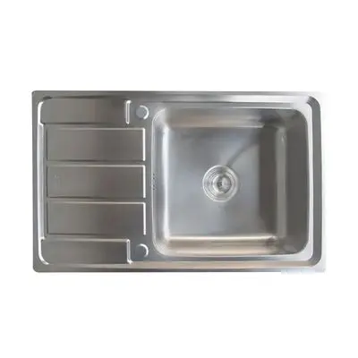 Sink 1 Bowl 1 Drainer TEKA LINEA VELA80 1B 1D Size 80 cm