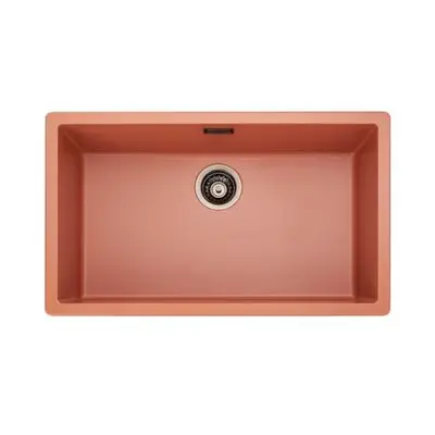 Sink Granito 1 Bowl METRIX TEM100CY Size 75.6 cm Brick Orange