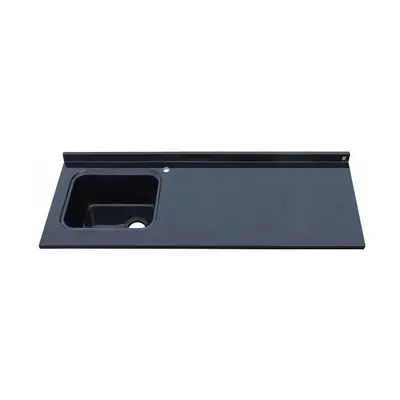 Counter Sink ROCKA รุ่น RO-P-C60-180-BD ACCES TOP Size 190 x 69 cm. Black color
