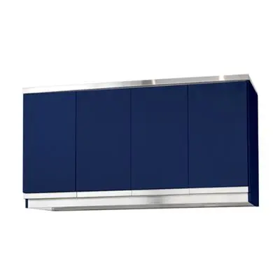 4 Doors Wall Modular MILANO HC2-HG30 Size 122.5 x 35.5 x 67.5 cm Classic Blue