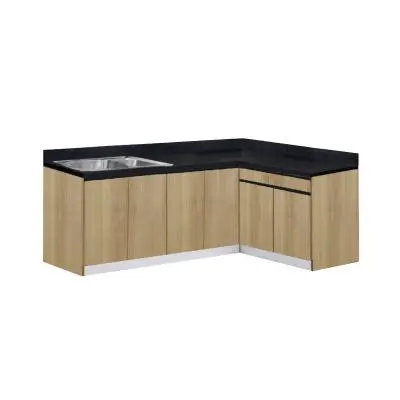 Corner Kitchen Cabinets Sinks With Bin THE KITCHEN PRO LKC3-MM2 50 TSS B Size 263x161.5x60x82.5 cm