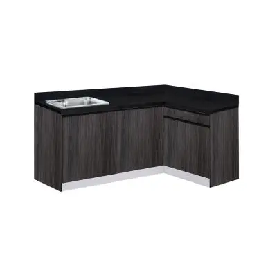 Kitchen Cabinets In The Corner With 1 Sinks THE KITCHEN PRO LKC3-MM1 40 TSS B 223 x 141.5 x 82.5 cm.
