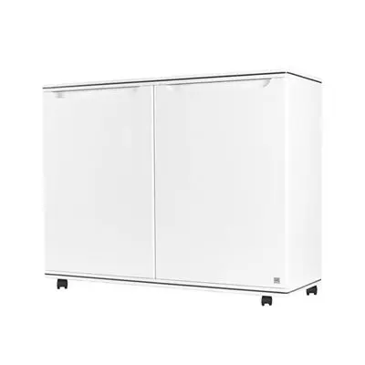 Shoes Cabinet 4 Tiers With Wheel KING Curve Size 90 cm White