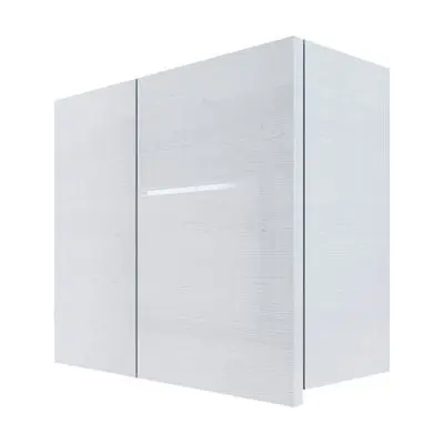 Corner Wall Cabinet (Right) MJ HG-WC60360XR-WW HG Size 70 x 30 x 60 cm White wood