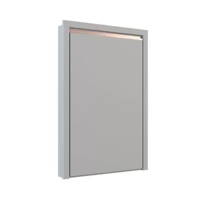 Single Counter Door (for gas cylinder) MJ ET-S7545X-ELG Size 51 x 75 cm Light Grey