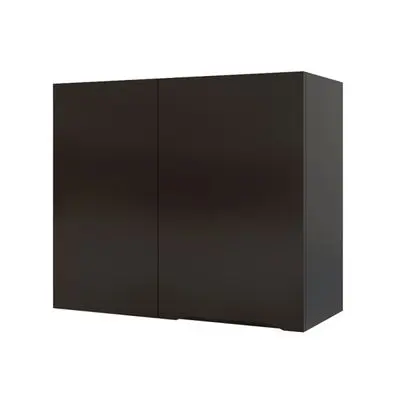 Corner Wall Cabinet (Right) MJ EC-WC6036RX-DC EC Size 70 x 30 x 60 cm Dark Chocolate