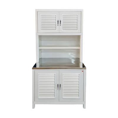 ADVANCED Multipurpose Cabinet (Soft bar-ss), 89 x 61 x 195 cm, White