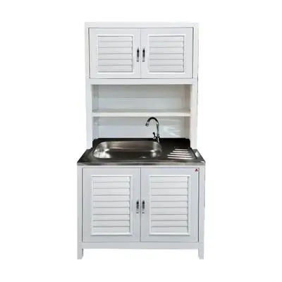 ตู้ครัวอเนกประสงค์ ADVANCED รุ่น Soft bar sink ขนาด 89 x 61 x 195 ซม. สีขาว