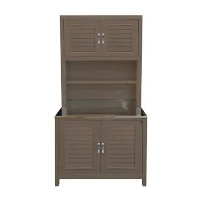 ADVANCED Multipurpose Cabinet (Soft bar-ss), 89 x 61 x 195 cm, Oak