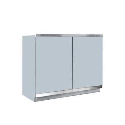 MILANO 2 Doors Modular Hanging Cabinet (HC1-HG 30), 67.5 x 35.5 x 61.5 cm., Silver Color