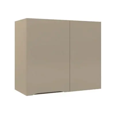 MJ Left Door Corner Wall Cabinet (EC-WC6036XL-SB), 80 x 30 x 60 cm, Sandbeige Color