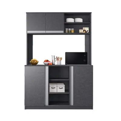 ECF Kitchen Set Flat Top (Sonic), 120 cm., Dark Gray Color