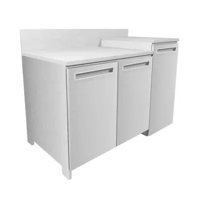 CLEAN KITCHEN 3-Door Gas Stove Kitchen Cabinet (DKC-NS), 120 x 61 x 80 cm.