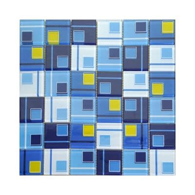 COTTO Glass Mosaic Wall Tile (Future PM (EXC.) 30 x 30 cm Blue