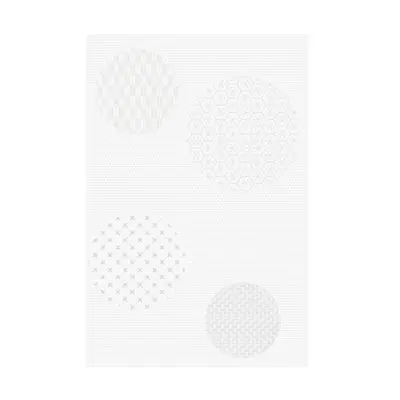 Ceramics Wall Tiles MONET CIRCULAS 20 x 30 cm. (Box 16 Pcs.) White