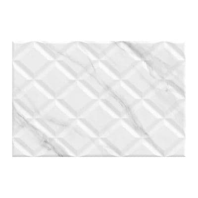 MONET Ceramics Wall Tiles (MAZU MARBLE), 20 x 30 cm., 16 Pcs./Box, White Color