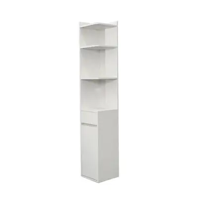 LOOMS High Cabinet (CACIA), 30 x 30 x 170 cm., White Color