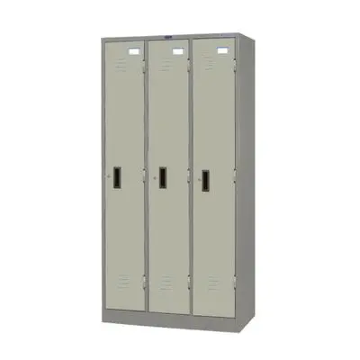 SURE 3-Door Locker Cabinet TIS. (LK-003), Alternating Gray Color