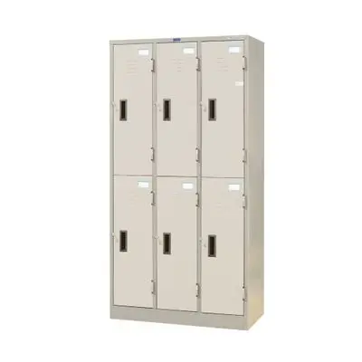 SURE 6-Door Locker Cabinet TIS. (LK-006), Cream Color