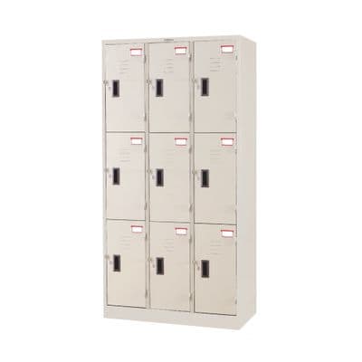 SURE 9-Door Locker Cabinet TIS. (LK-009), Cream Color