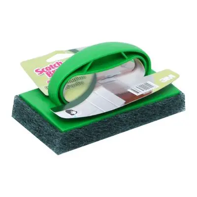 Fiber Handle Bathroom Floor Scrubber SCOTCH BRITE XN002014571 Green