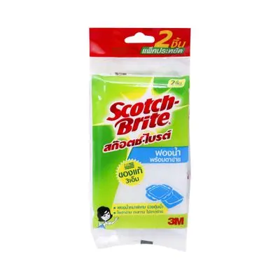 Sponge SCOTCH BRITE XN002023341 (Pack 2 Pcs.) White