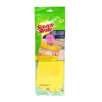 SB Bathroom Gloves Size M SCOTCH BRITE XN002025304 Green