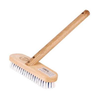 Double Action Brush with Wooden Handle EASTMAN No. 100303 Blue