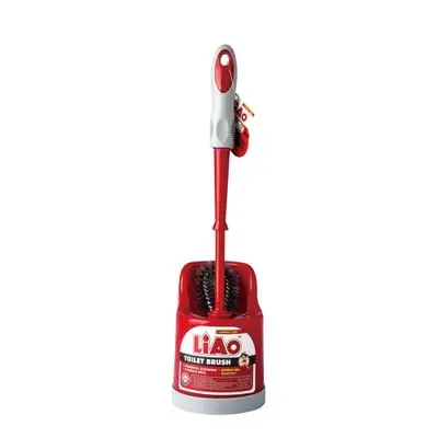 Toilet Brush LIAO D130008 Size 40 CM. Red - Grey