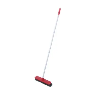Floor Brush LIAO K130025 Size 28 x 100 CM. Red - Grey