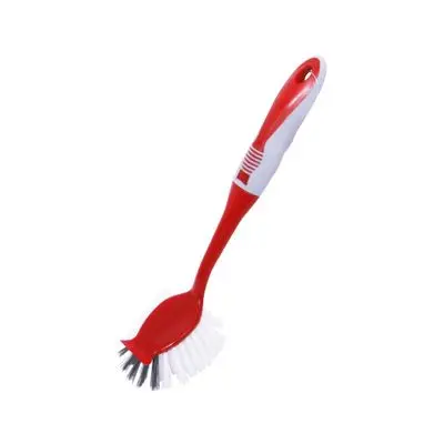 Plastic Brush LIAO D130003 Size 28 CM. RED - GRAY
