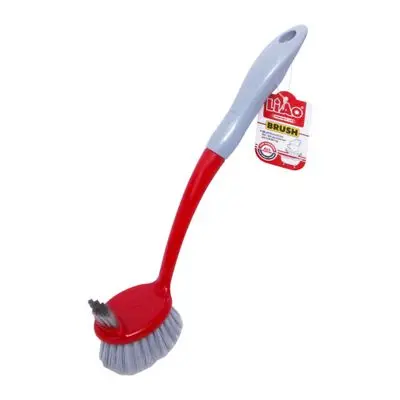 Plastic Brush LIAO D130014 Size 30 CM. RED - GRAY