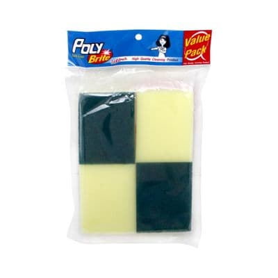 Scourer Sponge POLY-BRITE No. 368 (Pack 4 Pcs.) Assorted Color