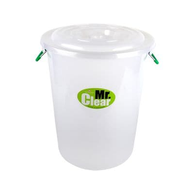 Bucket with Lid NAM NGAI HONG No. 309+A PP Capacity 63 Litre White