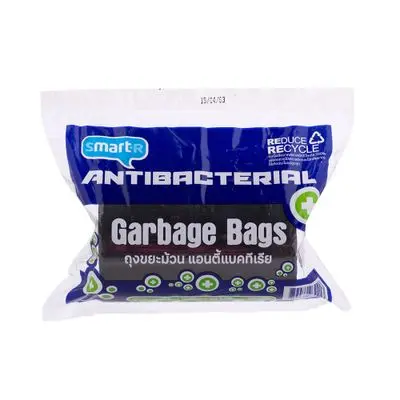 Garbage Bag SMARTER Antibacterial Size 18 x 20 Inch (Pack 50 Pcs.) Black