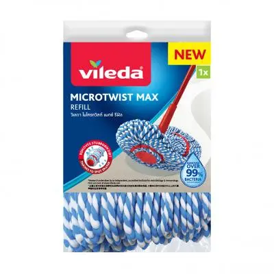 Micro twist Max MOP Refill VILEDE No. 6600 Size 25 x 25 x 8 cm Blue-White
