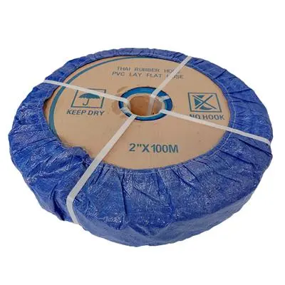 PVC Lay Flat Hose (Cutting Per Meter) THAI RUBBER HOSE Size 2 Inch x 1 Meter Blue