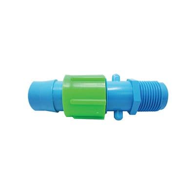 Straight Connector Sprayer Tape Male Thread CHAIYO No. 352-20 Size 1/2 Inch (Pack 2 Pcs) Blue