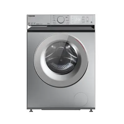 TOSHIBA Washer Front Load with Stand (TW-BL115A2T), 10.5 Kg, Silver