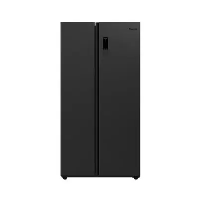 ACONATIC Side by Side Refrigerator (AN-FR5250S), 18.5 Q, Black Color