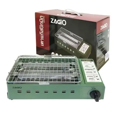 เตาแก๊สปิกนิก (แบบย่าง) ZAGIO รุ่น ZG-1556 สีเขียว