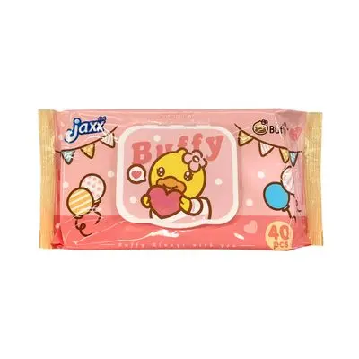Wet Wipe JAXX B DUCK Baby Wipes (Pack 40 Sheets) Pink