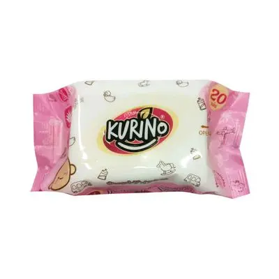Baby Wipes KURINO (Pack 20 Sheets) Pink