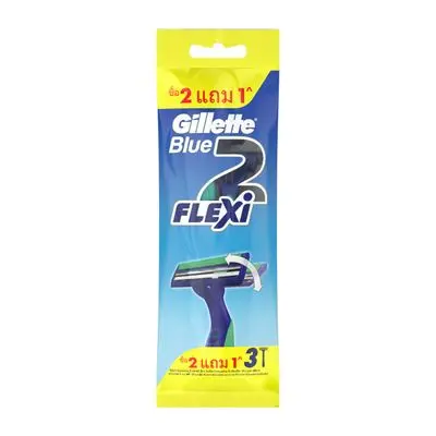 Razor GILLETE Blue FLExi (Pack 2 Free 1) Blue