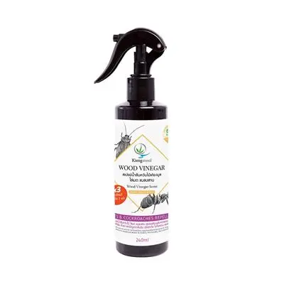Wood Vinegar Ants & Cockroaches Repellent SprayKIENGMOOL Concentrated Formulax3 Size 240 ml Black