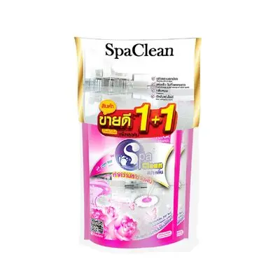 Floor Cleaner SPACLEAN Size 700 ml (Pack 1 Free 1) Pink Romantic Rose