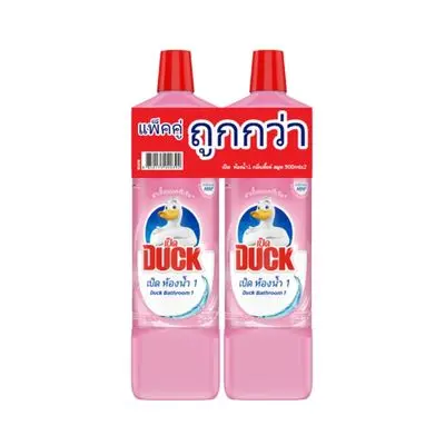 DUCK Pink Duck Bathroom Cleaning Water, 900 ML, (2 Bottles/Pack)