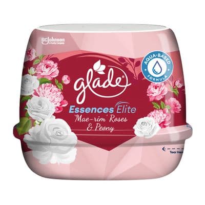 GLADE Essence Elite Air Freshener Gel, 180 grams, Mae Rim Rose Scent.