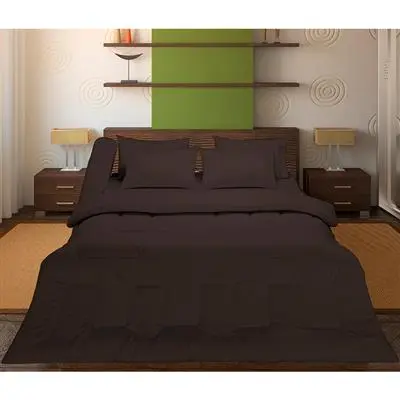 ผ้าปูที่นอน ผ้าโพลี SWEET DREAM รุ่น TC 320T ขนาด 5 ฟุต (ชุด 5 ชิ้น) สีน้ำตาล