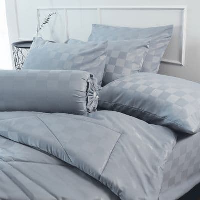 STAMPS Bed Set with Comforter (SQ2), 3.5 ft., 4 pcs./set, Light Grey Color